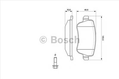 BOSCH 0 986 494 125 - fékbetét FIAT
