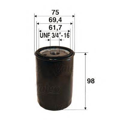VALEO 586005 - olajszűrő ABARTH ALFA ROMEO CITROËN FIAT INNOCENTI LANCIA PININFARINA