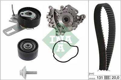 Vízpumpa + fogasszíj készlet Schaeffler INA 530 0760 30 for CITROËN, OPEL, PEUGEOT, VAUXHALL, …