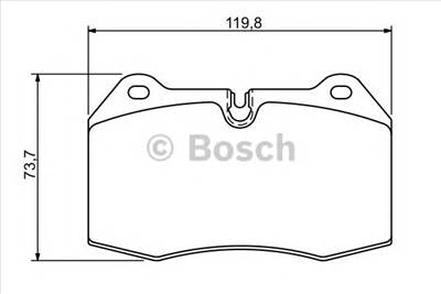 BOSCH 0 986 494 282 - fékbetét BMW NISSAN