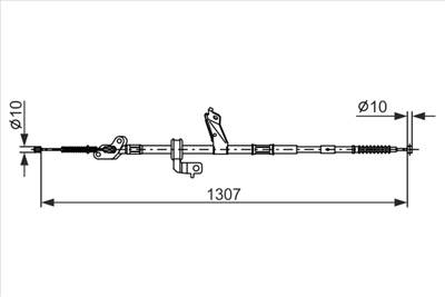 BOSCH 1 987 482 902 - Kézifék bowden TOYOTA