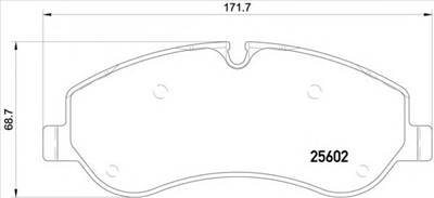 BREMBO P 24 152 - fékbetét FORD FORD AUSTRALIA