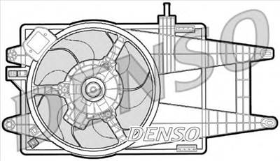 DENSO DER09040 - hűtőventillátor FIAT