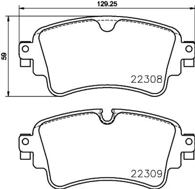 BREMBO P 85 154 - fékbetét AUDI AUDI (FAW) VW