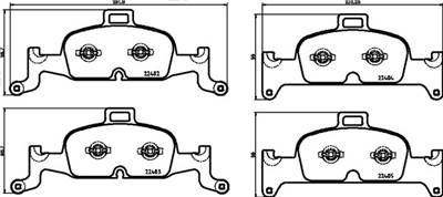 BREMBO P 85 164 - fékbetét AUDI AUDI (FAW) AUDI (SAIC)