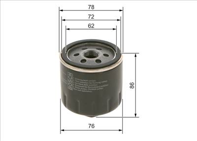 olajszűrő BOSCH 0 451 103 318 for VW, SEAT, AUDI, SKODA