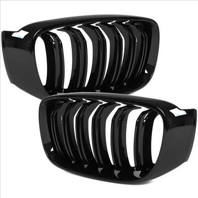 BMW 3 F34 GT 13-20 vesék (hûtőrács díszrács) bal  jobb komplett BLACK GLOSSY DOUBLE BAR