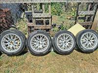  5x120 lyukosztású 16" használt BBS alufelni, rajta 205/55 használt Michelin nyári gumi gumi 