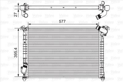 hűtő, motorhűtés VALEO 734328 for MINI