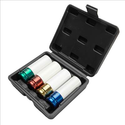 Lincos Gépi dugókulcs készlet, színes, hosszú, 1/2", 4db - CL1228004