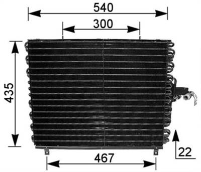 MAHLE AC 166 000S - klíma kondenzátor MERCEDES-BENZ