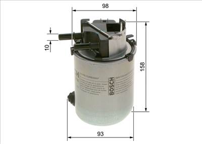 Üzemanyagszűrő BOSCH F 026 402 218 for NISSAN, AMC