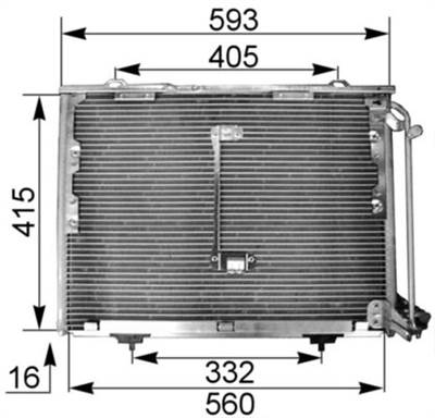 MAHLE AC 168 001S - klíma kondenzátor FIAT MERCEDES-BENZ