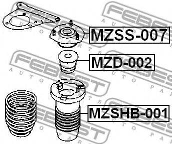 FEBEST MZSHB-001 - Védősapka/gumiharang, lengéscsillapító MAZDA
