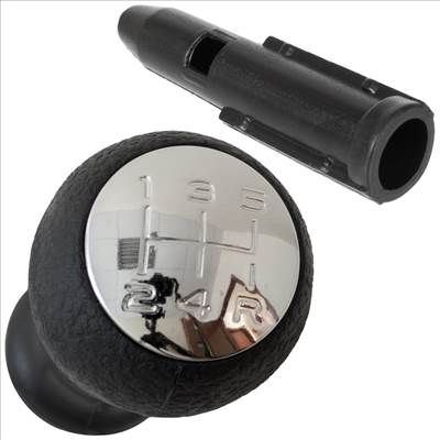 Peugeot 207 sebességváltó gombfej SÉMA KRÓM  adapter / átalakító a sebváltókar rúdjához, gombfej 2 db KOMPLETT