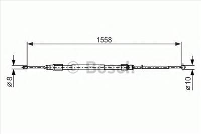 BOSCH 1 987 482 368 - Kézifék bowden BMW