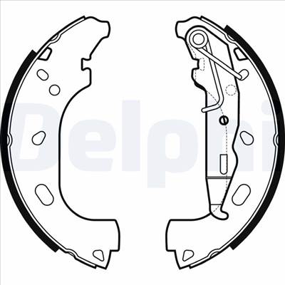 DELPHI LS2167 - fékpofakészlet OPEL VAUXHALL