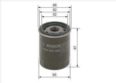 olajszűrő BOSCH 0 986 452 060 for NISSAN