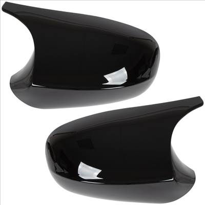 BMW 1 E81 E82 E87 E88 10-15 tükörborítás BLACK GLOSSY bal  jobb 2 db komplett