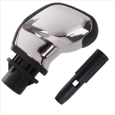Peugeot 206 207 301 307 308 408 508 2008 3008 sebességváltó gombja 5 SEBESSÉGES KRÓM FEKETE BURKOLATTAL és domborított kapcsolási rajzzal  ADAPTER