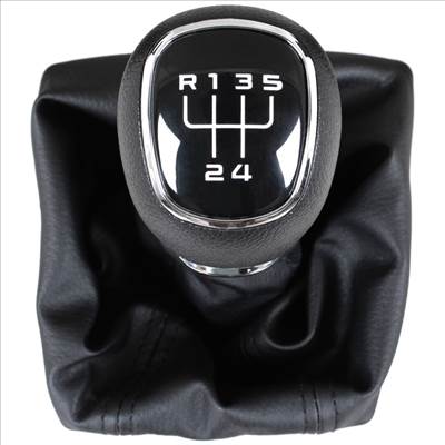 Skoda Octavia III 2012- sebességváltó gomb FEKETE ABS  gumiharmonika kerettel 5 SEBESSÉG