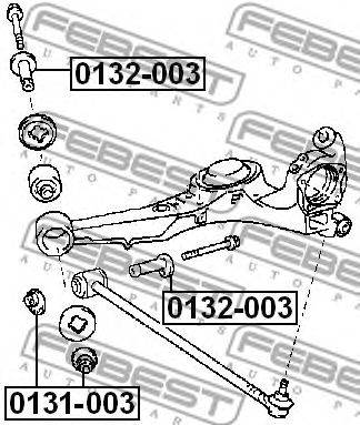 FEBEST 0131-003 - Utánfutás lemez, tengelytest TOYOTA