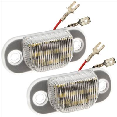 Audi 80 B3 B4 90 B3 100 C3 C4 200 C3 A6 C4 V8 LED rendszámtábla-megvilágítás lámpa 2 db készlet