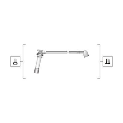 MAGNETI MARELLI 941319170078 - gyújtókábel szett MAZDA