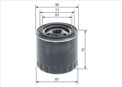 olajszűrő BOSCH F 026 407 184 for RENAULT, NISSAN, SUZUKI, INFINITI
