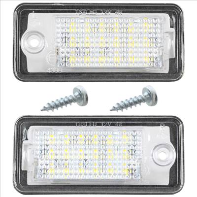 Audi A3 A4 A6 A8 Q7 LED rendszámtábla-megvilágító lámpa 2 db készlet  2x CSAVAR