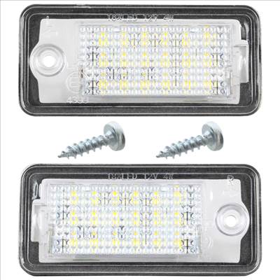 Audi A3 A4 A6 A8 Q7 LED rendszámtábla-megvilágító lámpa 2 db készlet  2x CSAVAR