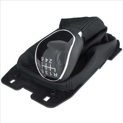 Ford EcoSport II 12-17 sebességváltó gombfej FEKETE  gumiharmonika kerettel 6 SEBESSÉGES