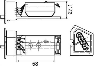 MAHLE ABR 11 000P - ellenállás, belső tér szellőzés BMW