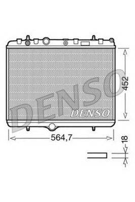 DENSO DRM21055 - Vízhűtő (Hűtőradiátor) CITROËN DS OPEL PEUGEOT