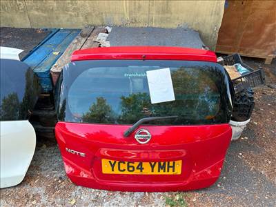  NISSAN NOTE Csomagtérajtó (Részeivel)