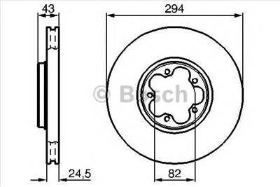 BOSCH 0 986 479 B29 - féktárcsa FORD FORD AUSTRALIA
