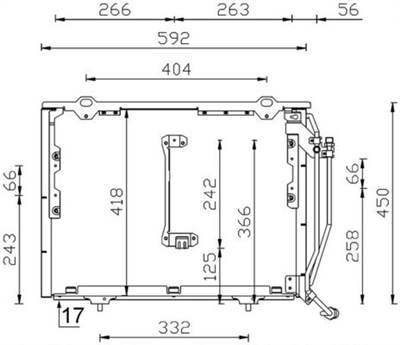 MAHLE AC 244 001S - klíma kondenzátor MERCEDES-BENZ