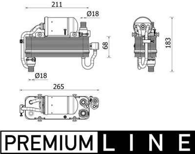 MAHLE AC 960 000P - klíma kondenzátor BMW BMW (BRILLIANCE)