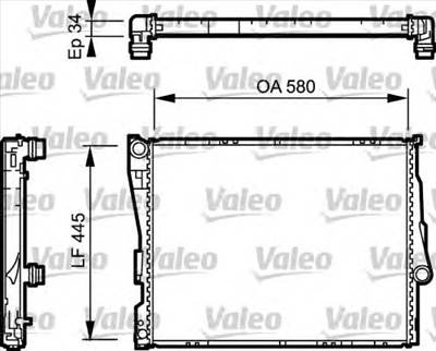 VALEO 734276 - Vízhűtő (Hűtőradiátor) BMW BMW (BRILLIANCE)