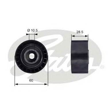 GATES T42036 - vezérműszíj vezetőgörgő FORD FORD USA