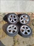  5x100 lyukosztású 17" újszerű (gyári felni) alufelni, Skoda 205/50 Continental téli gumi  