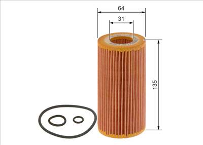 olajszűrő BOSCH 1 457 429 126 for MERCEDES-BENZ, DAF