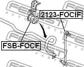 FEBEST 2123-FOCIF - Stabilizátor pálca CHEVROLET FORD FORD USA HOLDEN MAZDA