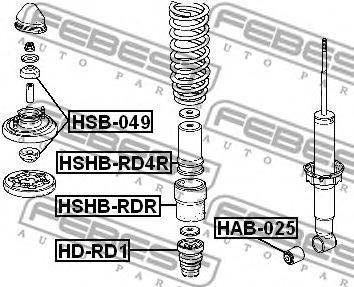 FEBEST HD-RD1 - lengéscsillapító HONDA