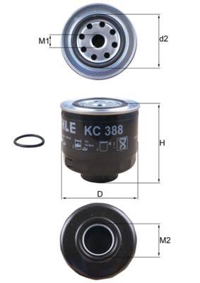MAHLE KC 388D - Üzemanyagszűrő MITSUBISHI