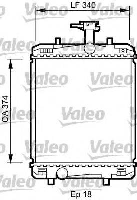 VALEO 735072 - Vízhűtő (Hűtőradiátor) CITROËN PEUGEOT TOYOTA