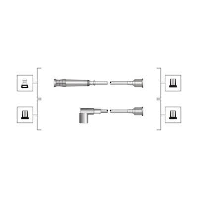 MAGNETI MARELLI 941319170095 - gyújtókábel szett BMW