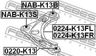 FEBEST 0224-K13FL - Lengőkar NISSAN NISSAN (DONGFENG) RENAULT