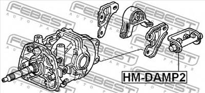 FEBEST HM-DAMP2 - Csapágy, differenciál HONDA HONDA (DONGFENG)