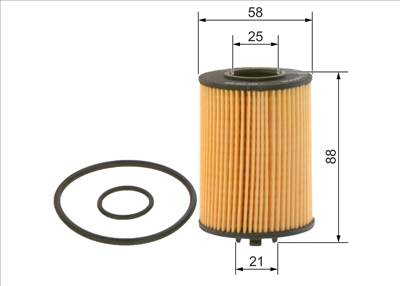 olajszűrő BOSCH 1 457 429 306 for MERCEDES-BENZ